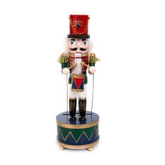 Homla Vánoční figurka | NUTCRACKER | louskáček s bubínkem | 30 cm | 867793