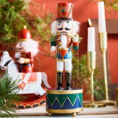 Homla Vánoční figurka | NUTCRACKER | louskáček s bubínkem | 30 cm | 867793