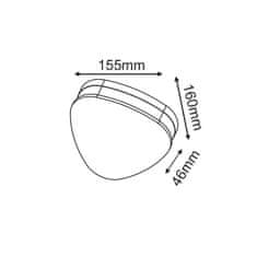 ACA ACA Lighting LED SMD venkovní nástěnné svítidlo 10W 320LM 68d 230V AC 3.000K tmavá šedá CRI80 IP65 30.000hod LG1372G