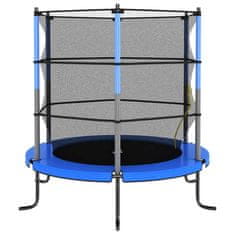 Vidaxl Trampolína s bezpečnostní sítí kulatá 140 x 160 cm modrá