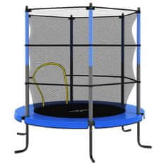 Vidaxl Trampolína s bezpečnostní sítí kulatá 140 x 160 cm modrá