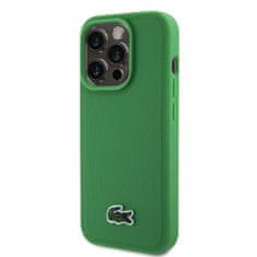 Lacoste Zadní kryt Iconic Petit Pique Woven Logo Magsafe pro iPhone 15 Pro Max Green