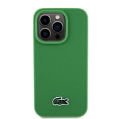 Lacoste Zadní kryt Iconic Petit Pique Woven Logo Magsafe pro iPhone 15 Pro Max Green