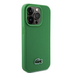 Lacoste Zadní kryt Iconic Petit Pique Woven Logo Magsafe pro iPhone 15 Pro Max Green