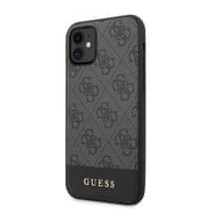 Guess  4G Stripe Zadní Kryt pro iPhone 11 Grey