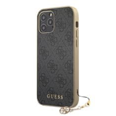 Guess  4G Charms Zadní Kryt pro iPhone 12/12 Pro 6.1 Grey