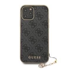 Guess  4G Charms Zadní Kryt pro iPhone 12/12 Pro 6.1 Grey