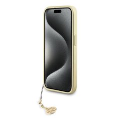 Guess  4G Charms Zadní Kryt pro iPhone 15 Pro Brown