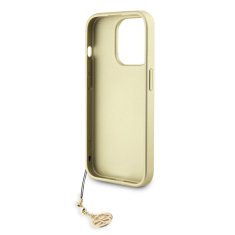 Guess  4G Charms Zadní Kryt pro iPhone 15 Pro Brown