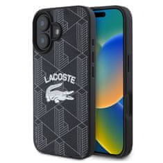 Lacoste Zadní kryt Blend Monogram MagSafe pro iPhone 16 Pro Max Black