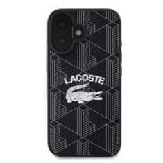 Lacoste Zadní kryt Blend Monogram MagSafe pro iPhone 16 Black