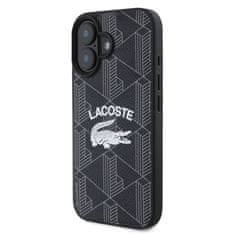 Lacoste Zadní kryt Blend Monogram MagSafe pro iPhone 16 Black