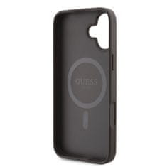 Guess Zadní kryt PU Leather 4G Big Love Logo MagSafe pro iPhone 16 Brown