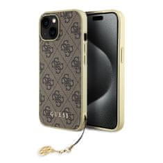 Guess  4G Charms Zadní Kryt pro iPhone 15 Brown