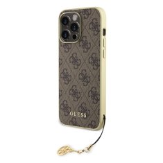 Guess  4G Charms Zadní Kryt pro iPhone 15 Pro Max Brown