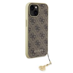 Guess  4G Charms Zadní Kryt pro iPhone 15 Brown