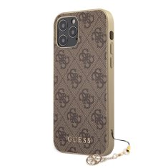 Guess  4G Charms Zadní Kryt pro iPhone 12/12 Pro 6.1 Brown