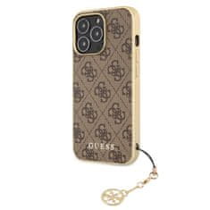 Guess  4G Charms Zadní Kryt pro iPhone 13 Pro Brown