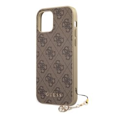 Guess  4G Charms Zadní Kryt pro iPhone 12 Pro Max 6.7 Brown