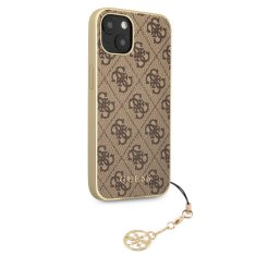 Guess Zadní kryt 4G Charms pro iPhone 13 Brown