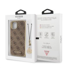 Guess Zadní kryt 4G Charms pro iPhone 13 Brown