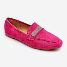 Dámské mokasíny Zirconia Fuchsia velikost 39