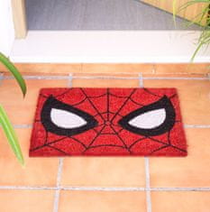 CurePink Rohožka Marvel|Spiderman: Maska (60 x 40 cm) červená