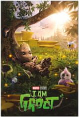 CurePink Plakát Marvel|I am Groot: Odpočinek (61 x 91,5 cm)