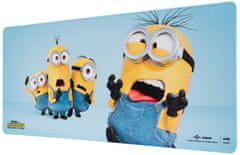 CurePink Herní podložka na stůl Minions|Mimoni: Postavy (80 x 35 cm)