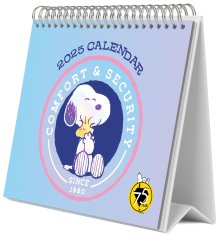 CurePink Oficiální stolní kalendář 2025: Snoopy (20 x 17 cm)