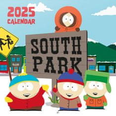 CurePink Oficiální nástěnný kalendář 2025 s plakátem: South Park (30 x 30|60 cm)