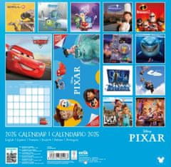 CurePink Oficiální nástěnný kalendář 2025 s plakátem Disney|Pixar (SQ 30 x 30|60 cm)