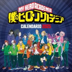 CurePink Oficiální nástěnný kalendář 2025 My Hero Academia (30 x 30|60 cm)