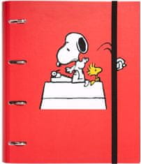 CurePink Kroužkový pořadač se spojovací svorkou Snoopy: (28 x 32 x 4 cm)