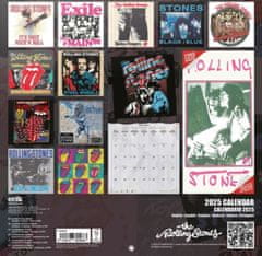 CurePink Oficiální nástěnný kalendář 2025 s plakátem: The Rolling Stones (SQ 30 x 30|60 cm)