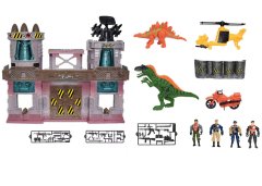 iMex Toys Dinosaurus XL interaktivní hrací set Lovci Dinosaurů - Pevnost 5585