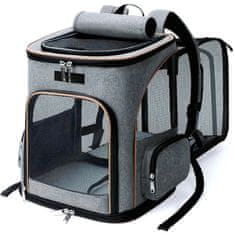 MG Livefy Pet Carrier přepravní taška pro psy 41x35cm, šedá