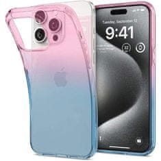 Spigen Liquid Crystal Glitter silikonové pouzdro na iPhone 15 PRO 6.1" Gradation pink