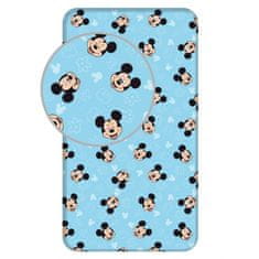 Jerry Fabrics Prostěradlo Mickey Blue 02 2Bavlna, 90/200 cm