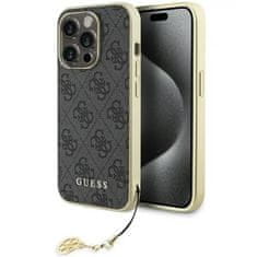 Guess hard silikonové pouzdro iPhone 15 PRO 6.1" grey 4G Charms Collection