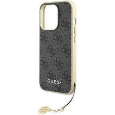 Guess hard silikonové pouzdro iPhone 15 PRO 6.1" grey 4G Charms Collection