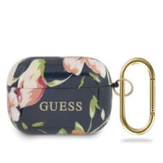 Guess GUACAPTPUBKFL03 pouzdro na Airpods PRO blue N.3 Flower Collection