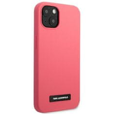 Karl Lagerfeld KLHCP13MSLMP1PI hard silikonové pouzdro iPhone 13 6.1" fuchsia Silicone Plaque