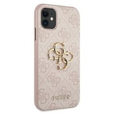 Guess GUHCN614GMGPI hard silikonové pouzdro iPhone 11 / XR pink 4G kovové logo