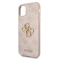 Guess GUHCN614GMGPI hard silikonové pouzdro iPhone 11 / XR pink 4G kovové logo