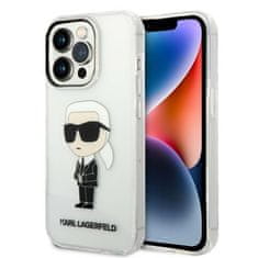 Karl Lagerfeld KLHCP14XHNIKTCT hard silikonové pouzdro iPhone 14 PRO MAX 6.7" transparent Ikonik Karl Lagerfeld