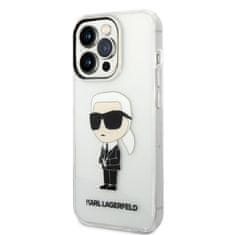 Karl Lagerfeld KLHCP14XHNIKTCT hard silikonové pouzdro iPhone 14 PRO MAX 6.7" transparent Ikonik Karl Lagerfeld