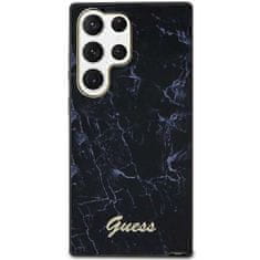 Guess GUHCS23LPCUMAK hard silikonové pouzdro Samsung Galaxy S23 ULTRA 5G black Marble