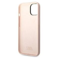 Karl Lagerfeld KLHCP14MSLKHLP hard silikonové pouzdro iPhone 14 PLUS 6.7" light pink Silicone Karl`s Head