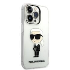 Karl Lagerfeld KLHCP14XHNIKTCT hard silikonové pouzdro iPhone 14 PRO MAX 6.7" transparent Ikonik Karl Lagerfeld